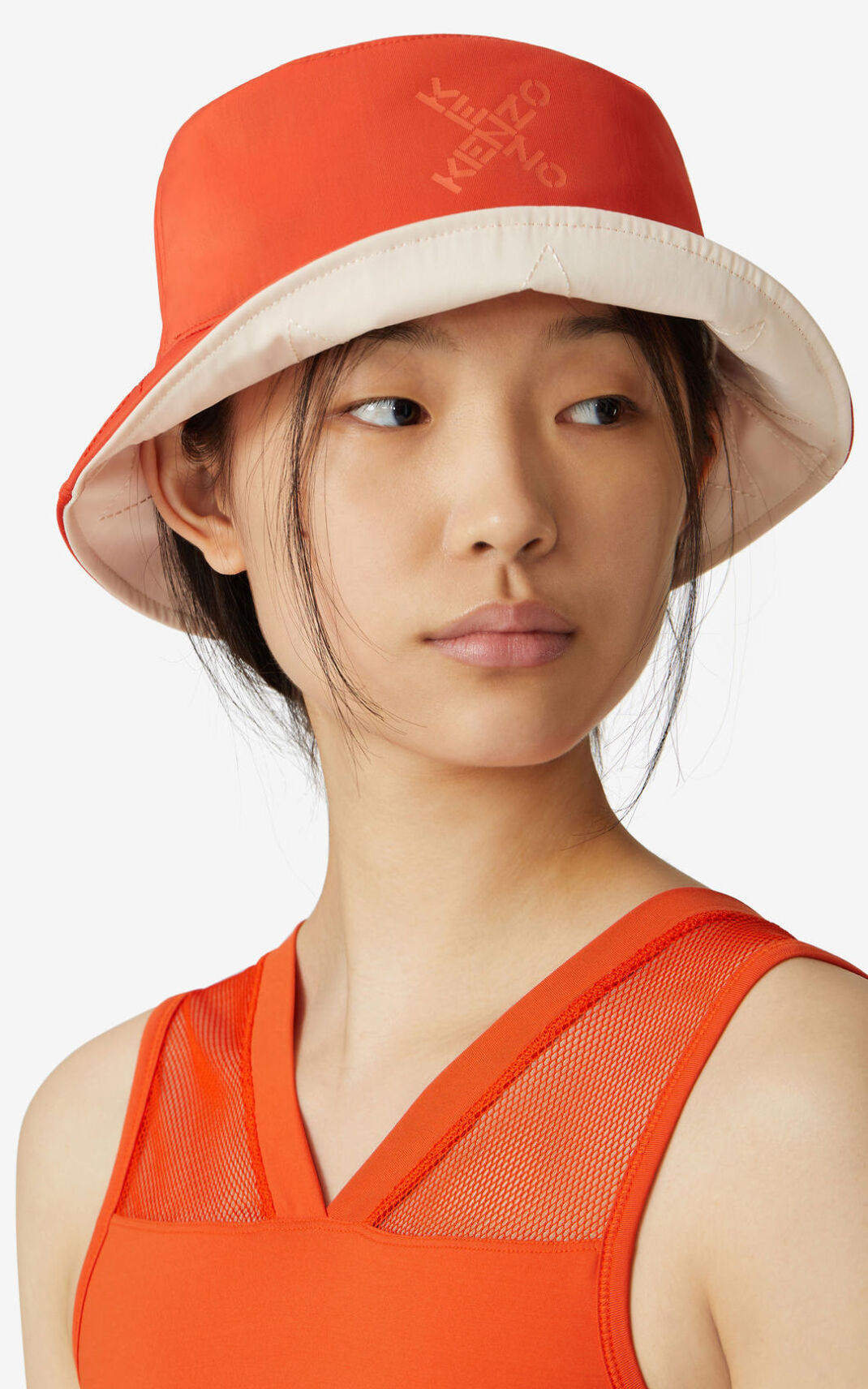 Gorro Pescador Kenzo Sport Little X Mujer Naranjas Oscuro - SKU.7220231